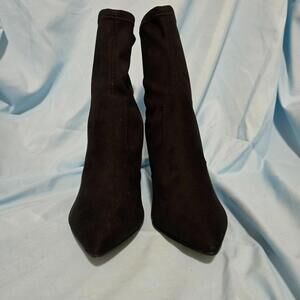 Nine West Womens Black Reves 2 Faux Suede Pull-on Pumps Shoes Size 7.5M